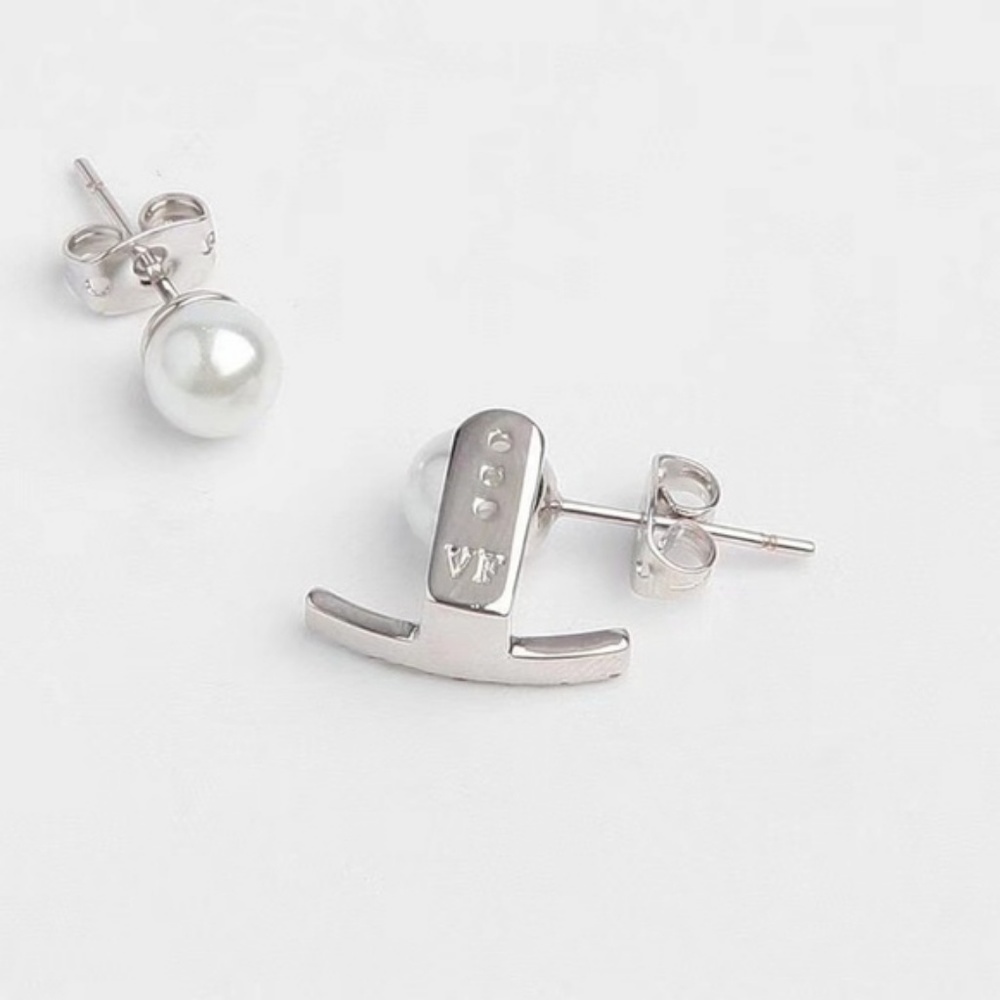 Vita Fede Pearl & Crystal Ear Jacket Earrings - Picture 4 of 4
